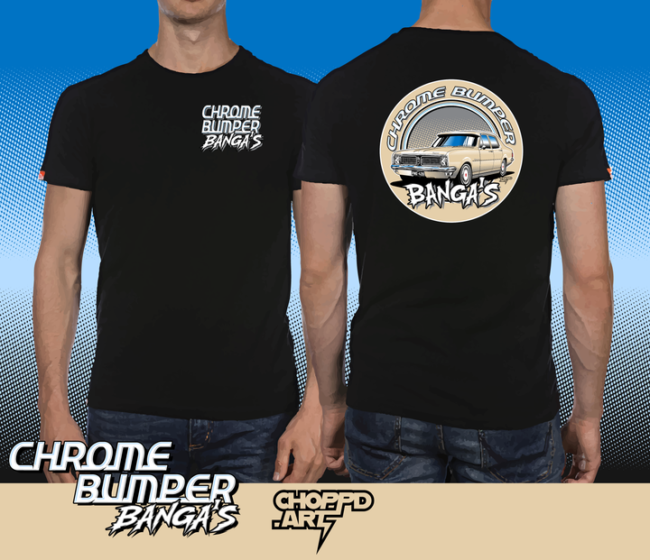 Chrome Bumpa Bangas round logo TEE - ADULTS AND KIDS