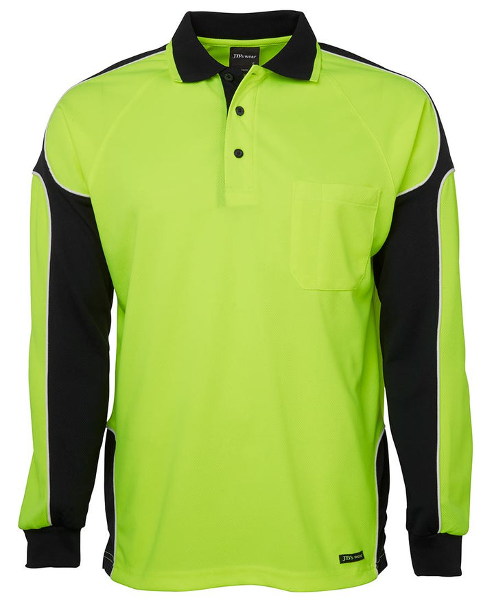 JB's Wear HI VIS Long Sleeve Polo