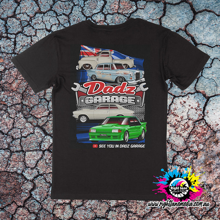 Seen in Dadz Garage 4 Car Tee - ADULTS AND KIDS