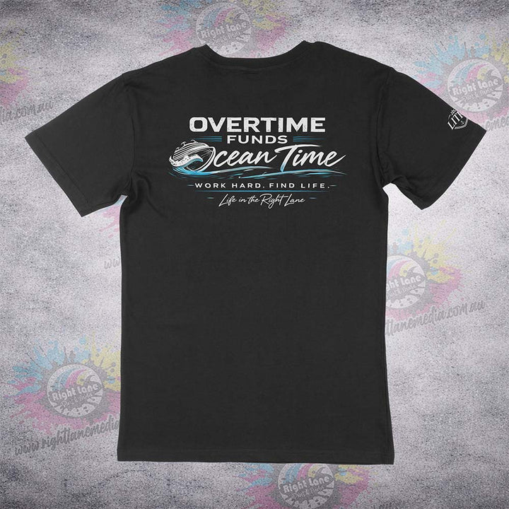OVERTIME FUNDS OCEAN TIME- LITRL TEE - Adults and Kids