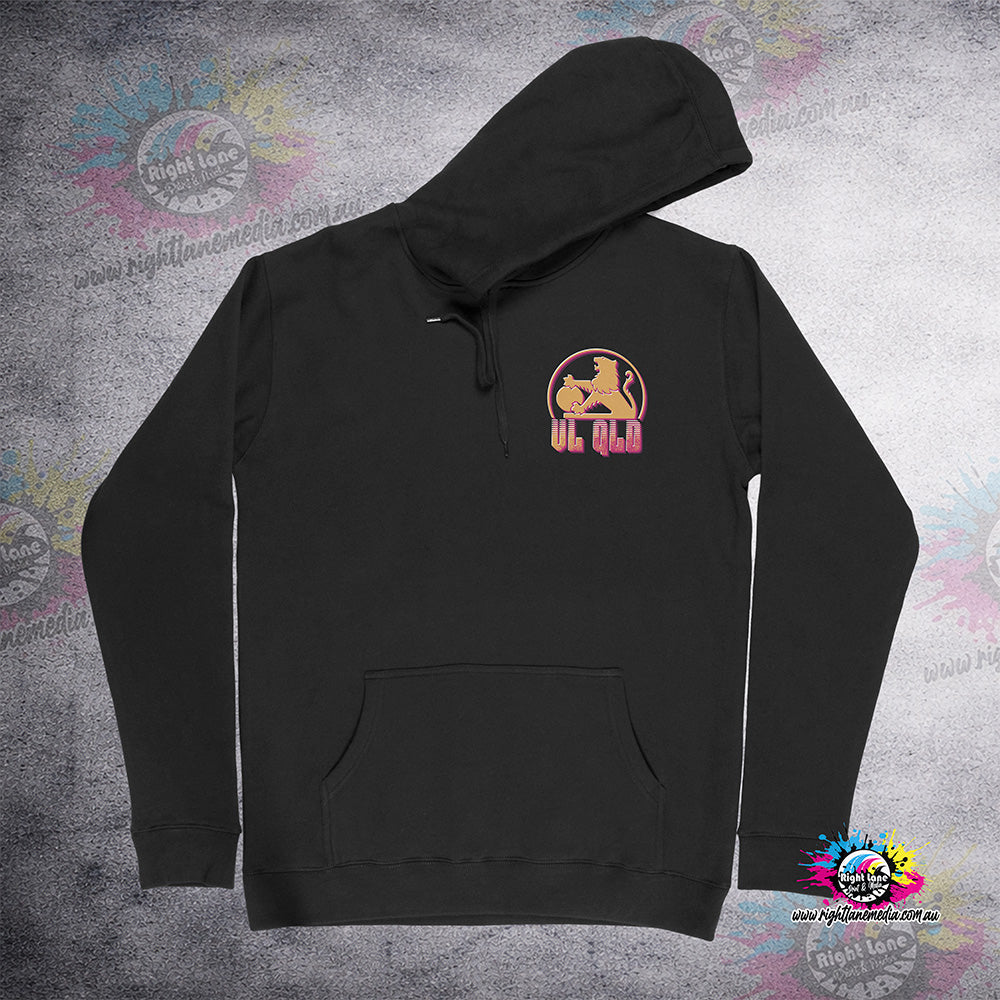 VL QLD GOLD MAROON LOGO HOODIE ADULTS & KIDS SIZES