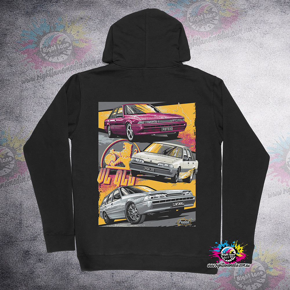 VL QLD Bright Yellow LOGO HOODIE ADULTS & KIDS SIZES