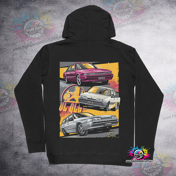 VL QLD Bright Yellow LOGO HOODIE ADULTS & KIDS SIZES