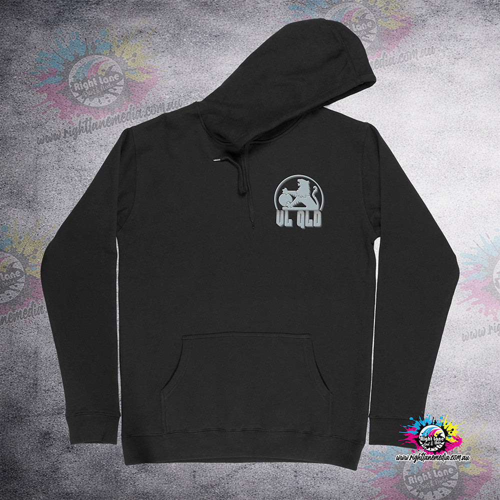VL QLD GREY LOGO HOODIE ADULTS & KIDS SIZES
