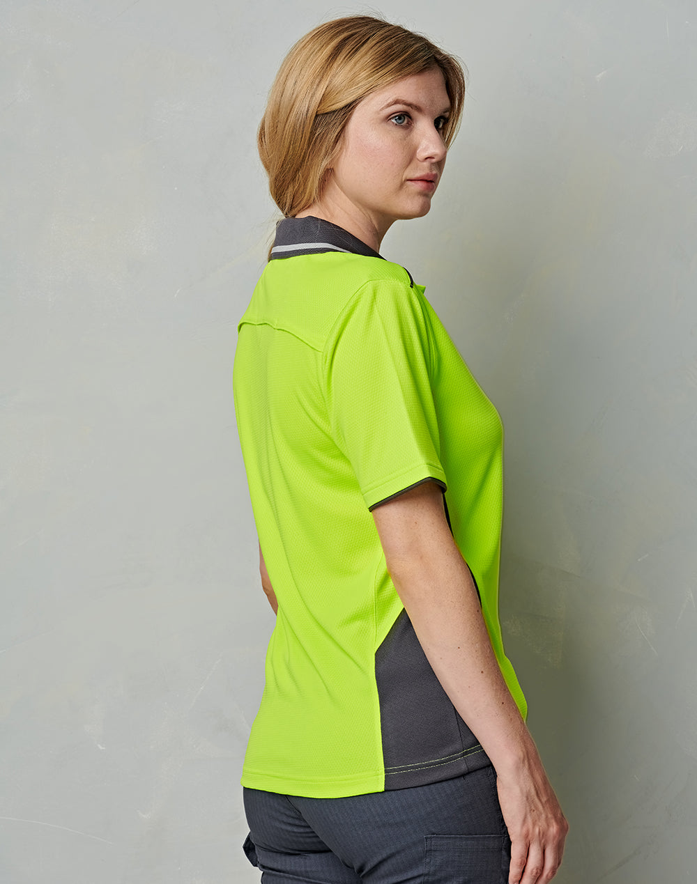 Unisex HI-VIS Bamboo Vented Polo
