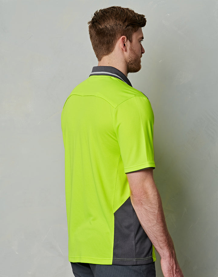 Unisex HI-VIS Bamboo Vented Polo