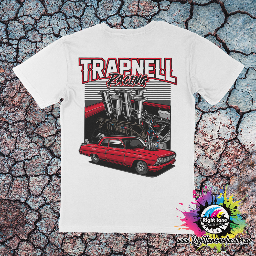 TRAPNELL RACING CHEVY BISCAYNE TEE - ADULTS AND KIDS