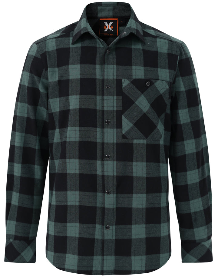 Unisex Classic Flannel Plaid LS Shirt