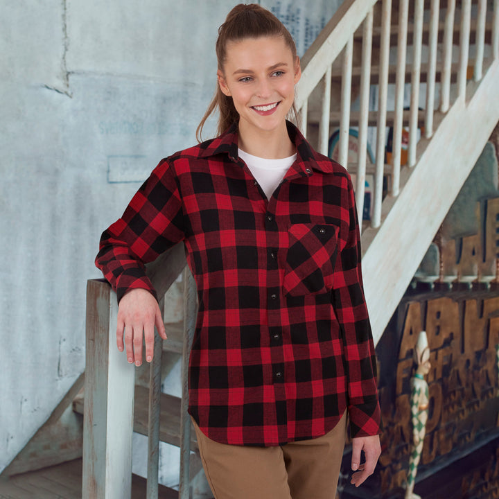 Unisex Classic Flannel Plaid LS Shirt