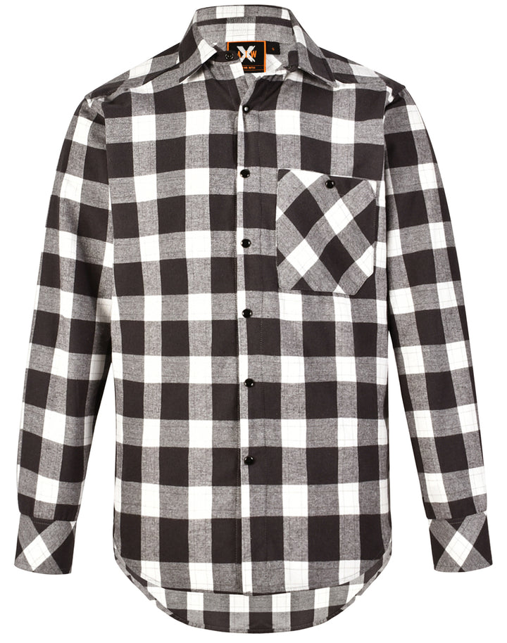 Unisex Classic Flannel Plaid LS Shirt