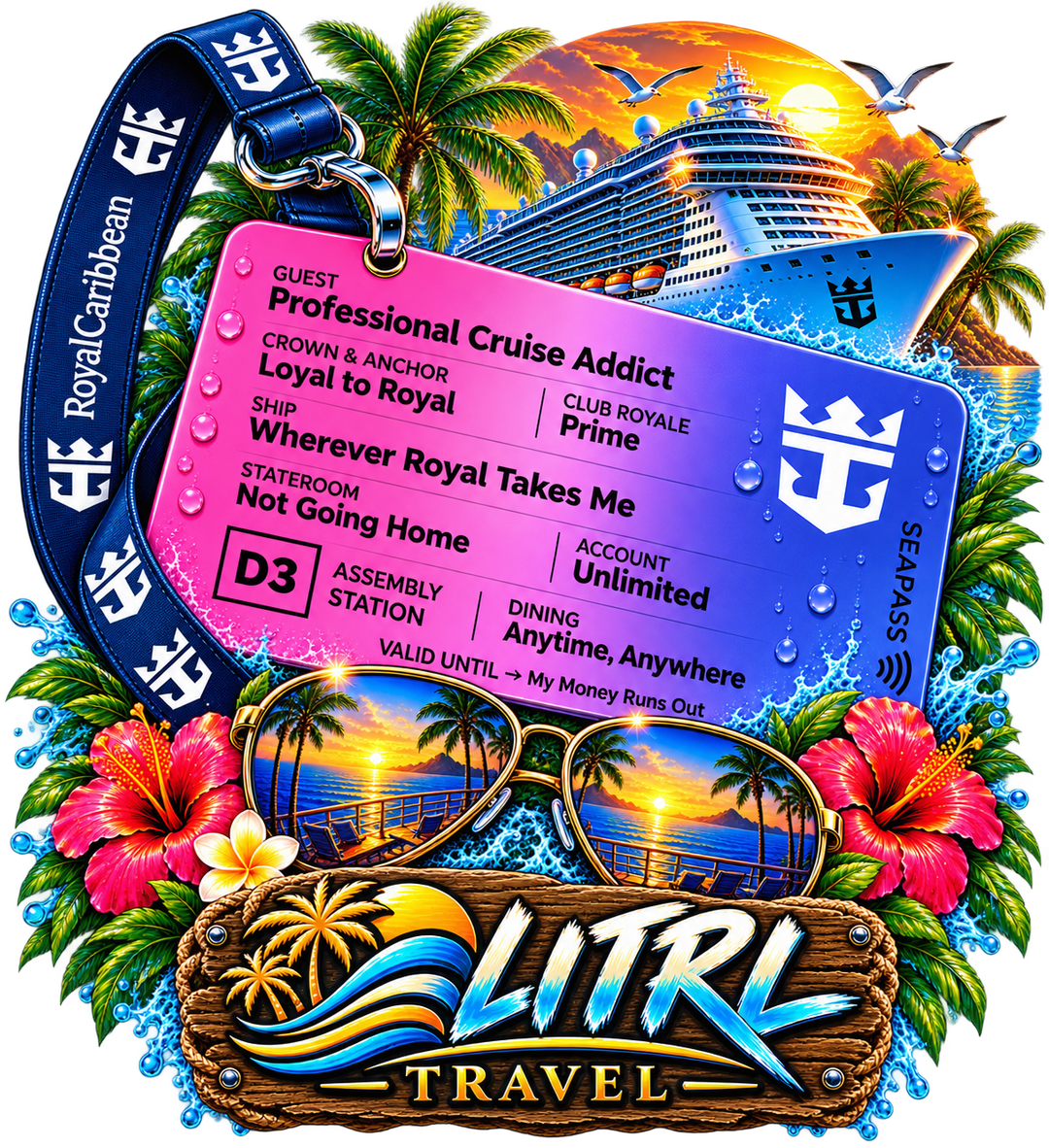 Cruise Addict Sea Pass print artwork