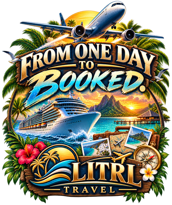 From One Day to Booked print artwork