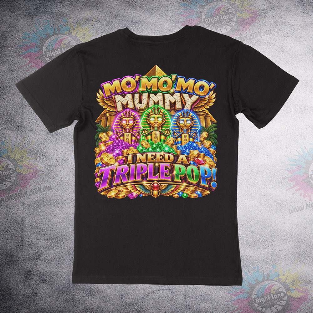 Aussie Club Royale Mo Mo Mo Mummy tee back