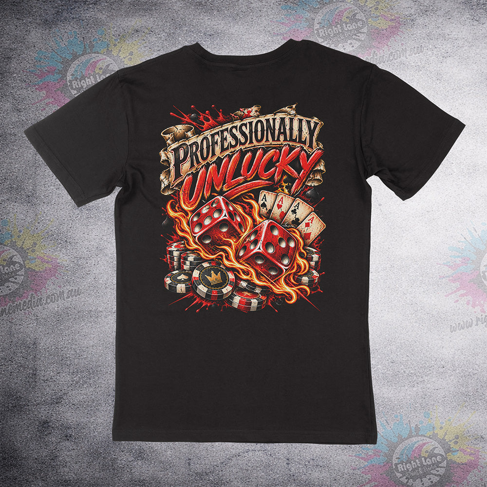 Aussie Club Royale Professionally Unlucky tee back