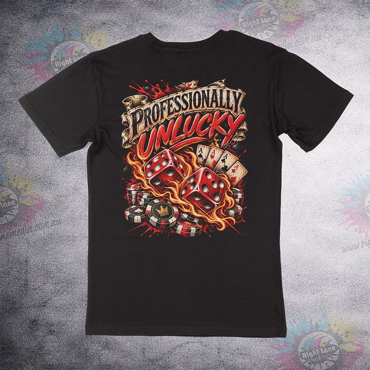 Aussie Club Royale Professionally Unlucky tee back