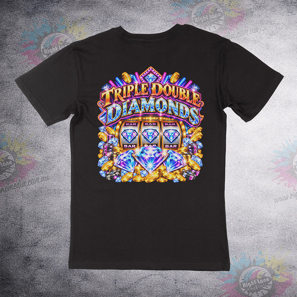 Aussie Club Royale Triple Double Diamonds tee back