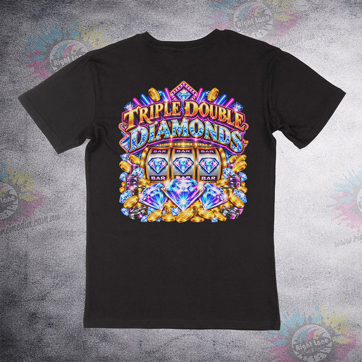 Aussie Club Royale Triple Double Diamonds tee back