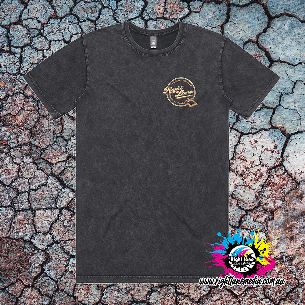 Right Lane Stone Wash Vintage Logo