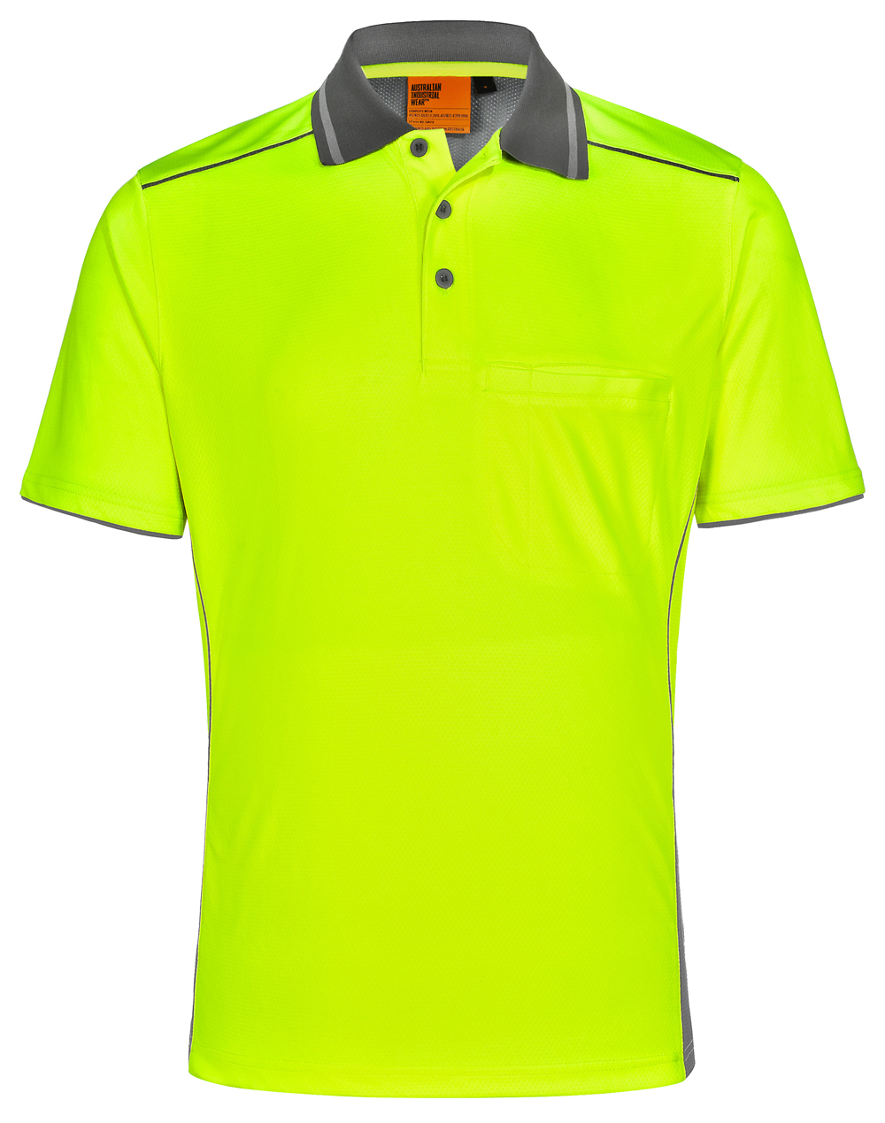 Unisex HI-VIS Bamboo Vented Polo
