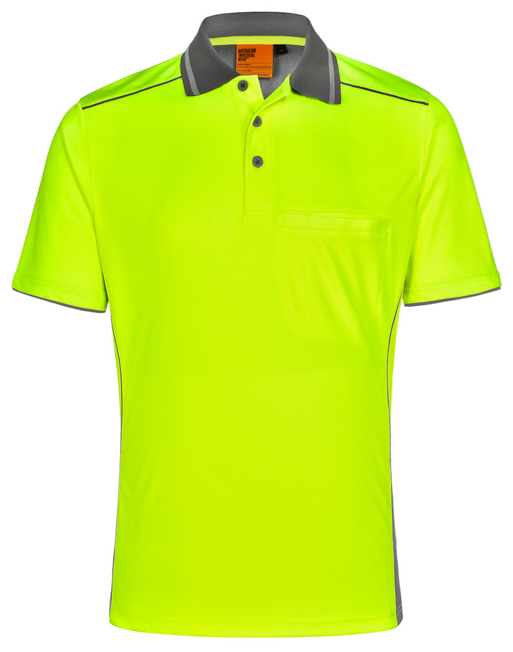 Unisex HI-VIS Bamboo Vented Polo