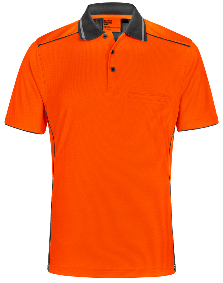 Unisex HI-VIS Bamboo Vented Polo