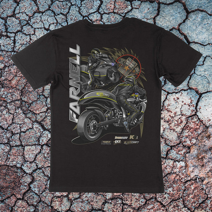 PETE FARNELL MOTORSPORTS TEE- ADULTS AND KIDS