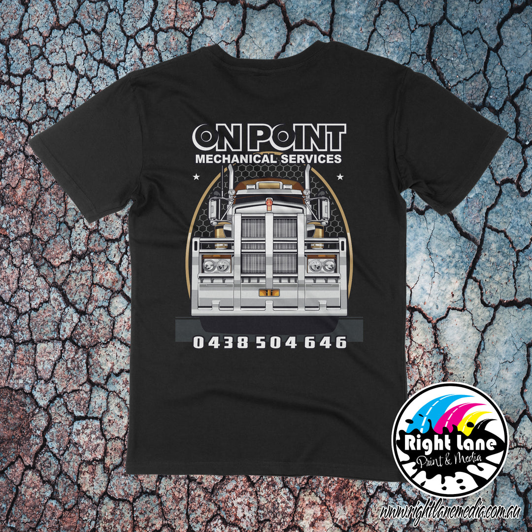 On Point Kenworth Grille tee back
