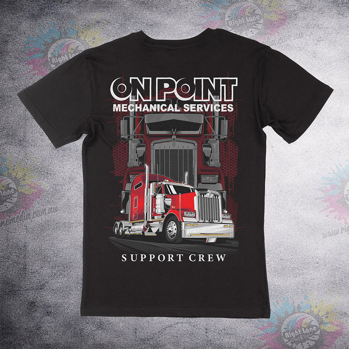On Point Support Crew tee back