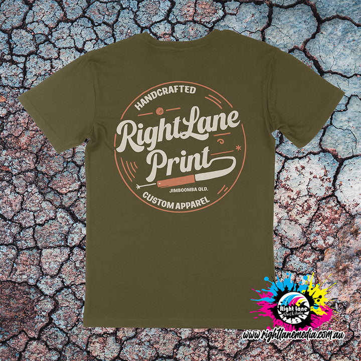 Right Lane Hand Crafted Logo Tee