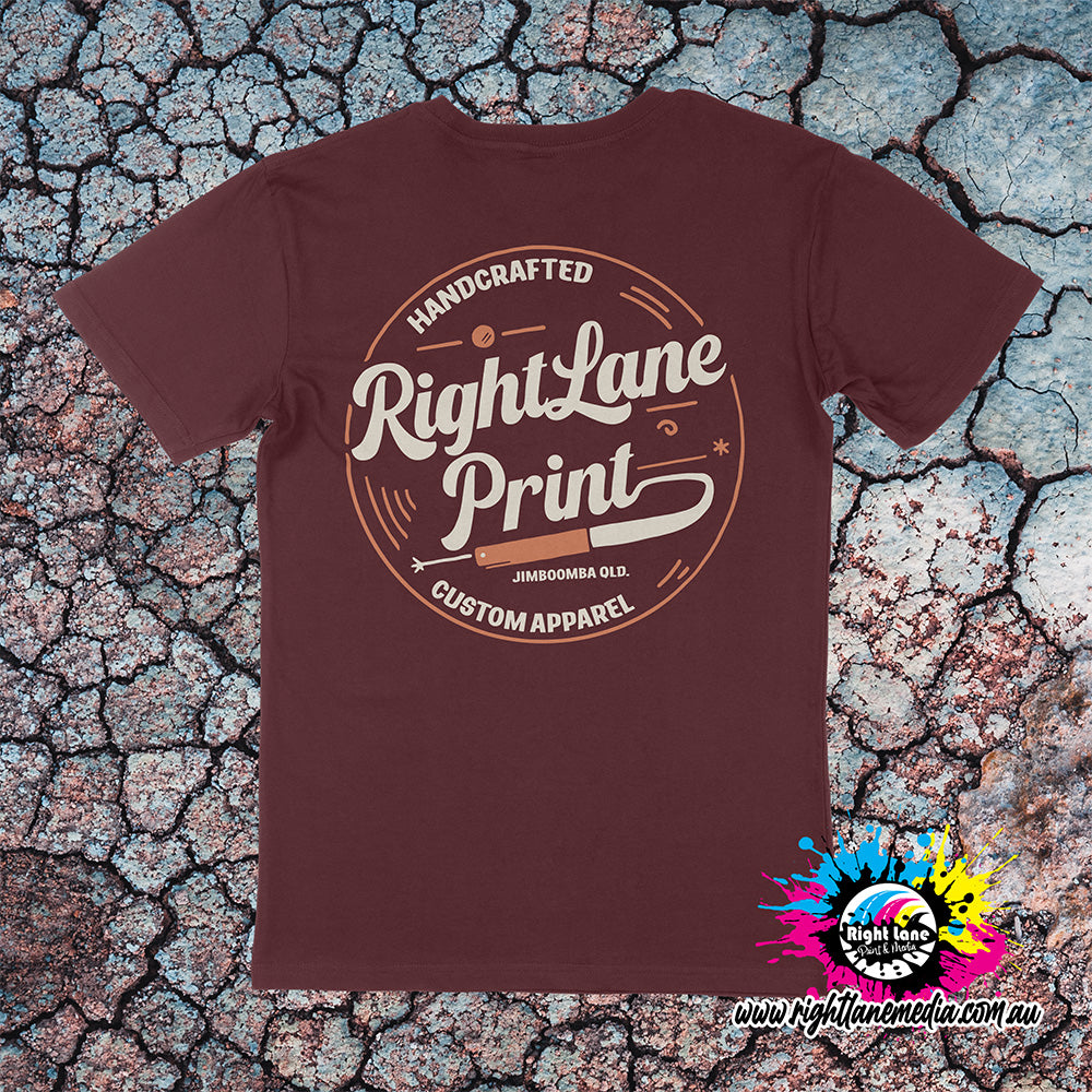 Right Lane Hand Crafted Logo Tee