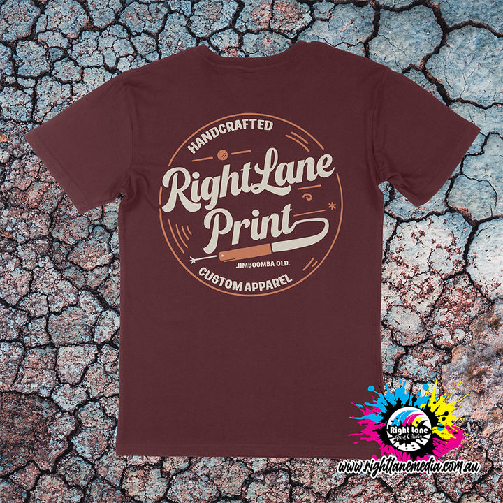 Right Lane Hand Crafted Logo Tee