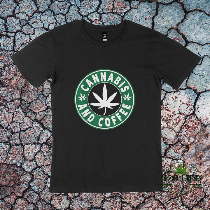 Starbuds Cannabis and Coffee T-shirt - 420 life